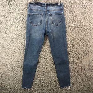 Kensie Jeans Sz 6 Vintage Luxe Ultimate High Rise Skinny Raw Hem Distress